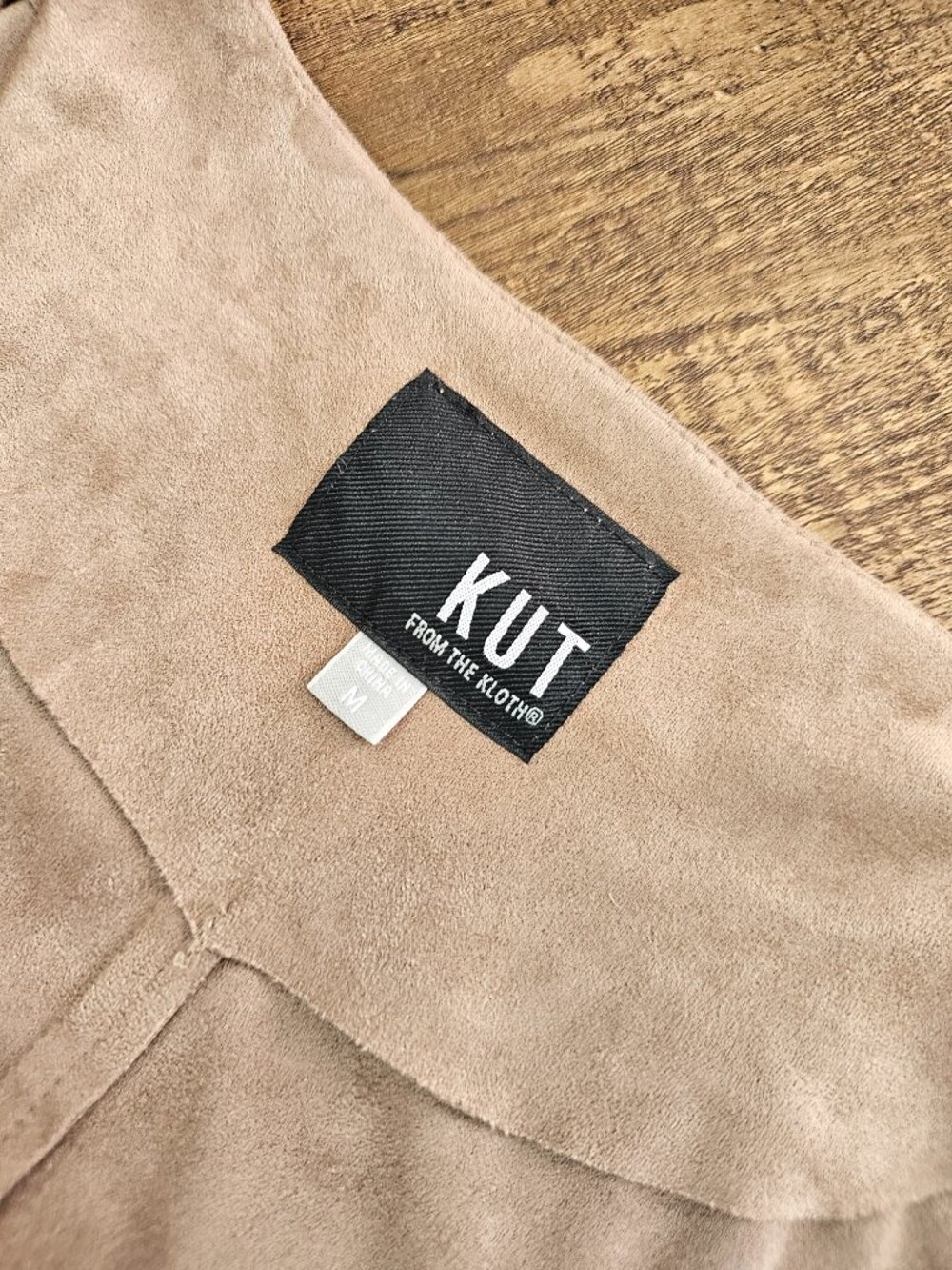 KUT From The Kloth Bernette Long Faux Suede Waterfall Drape Cardigan Jacket Wrap - Picture 9 of 12